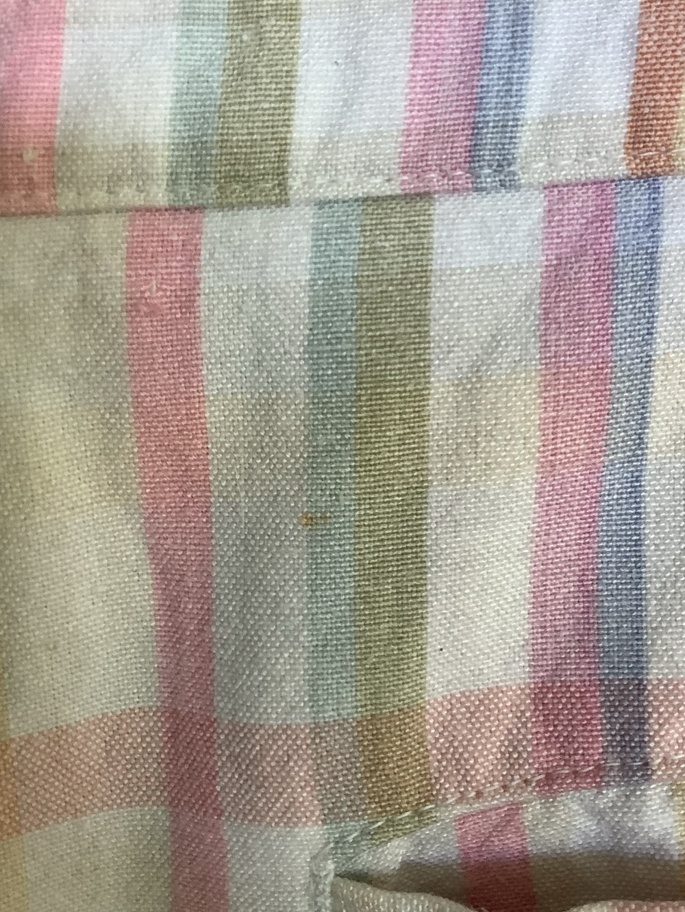 Vintage 90s Reitmans Linen Ramie Plaid Bermuda Shorts Pastel Preppy Size 11 - Picture 13 of 16